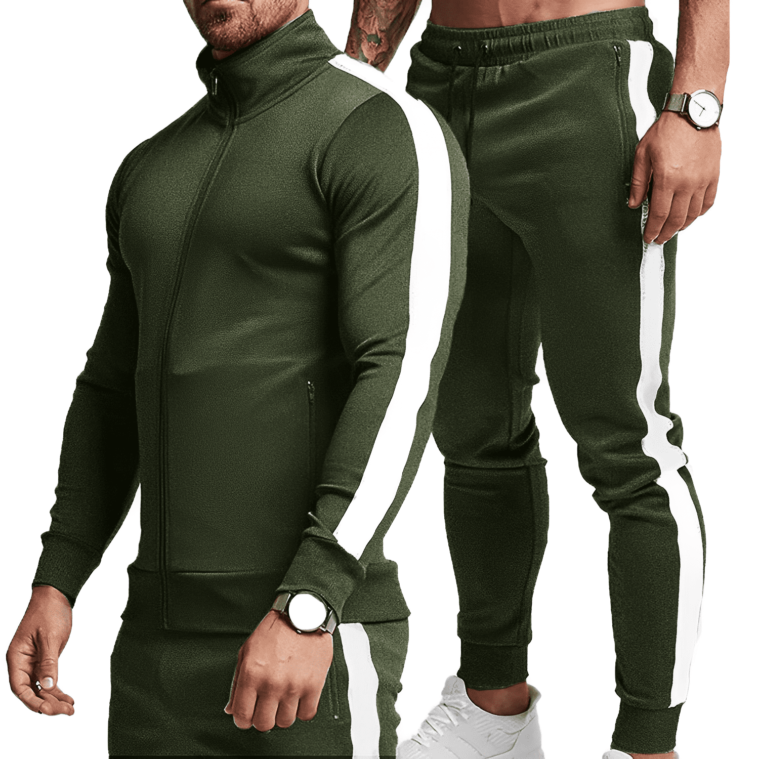 mens green tracksuit
